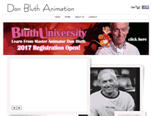 Tablet Screenshot of donbluthanimation.com